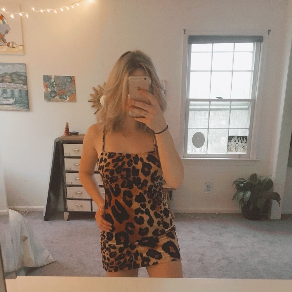 Cheetah Print Dress ミ☆